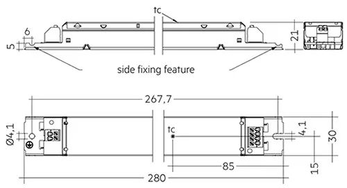 60W 24V SC SNC ESSENCE Constant Voltage LED Driver 87500669  Tridonic LC